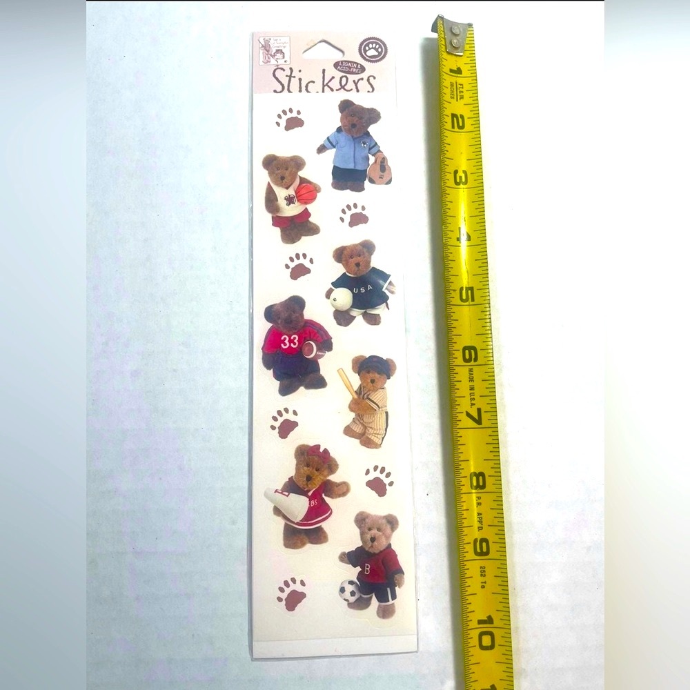 RARE Vintage VHTF Boyds Bears Mini Bears 2 Sticker Sheet